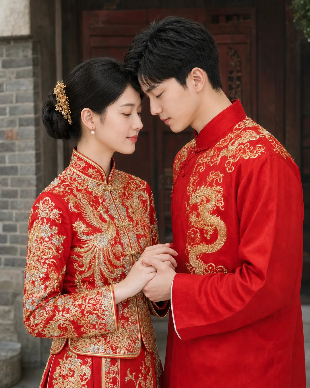 Red Kua Blessing AI photography sample
