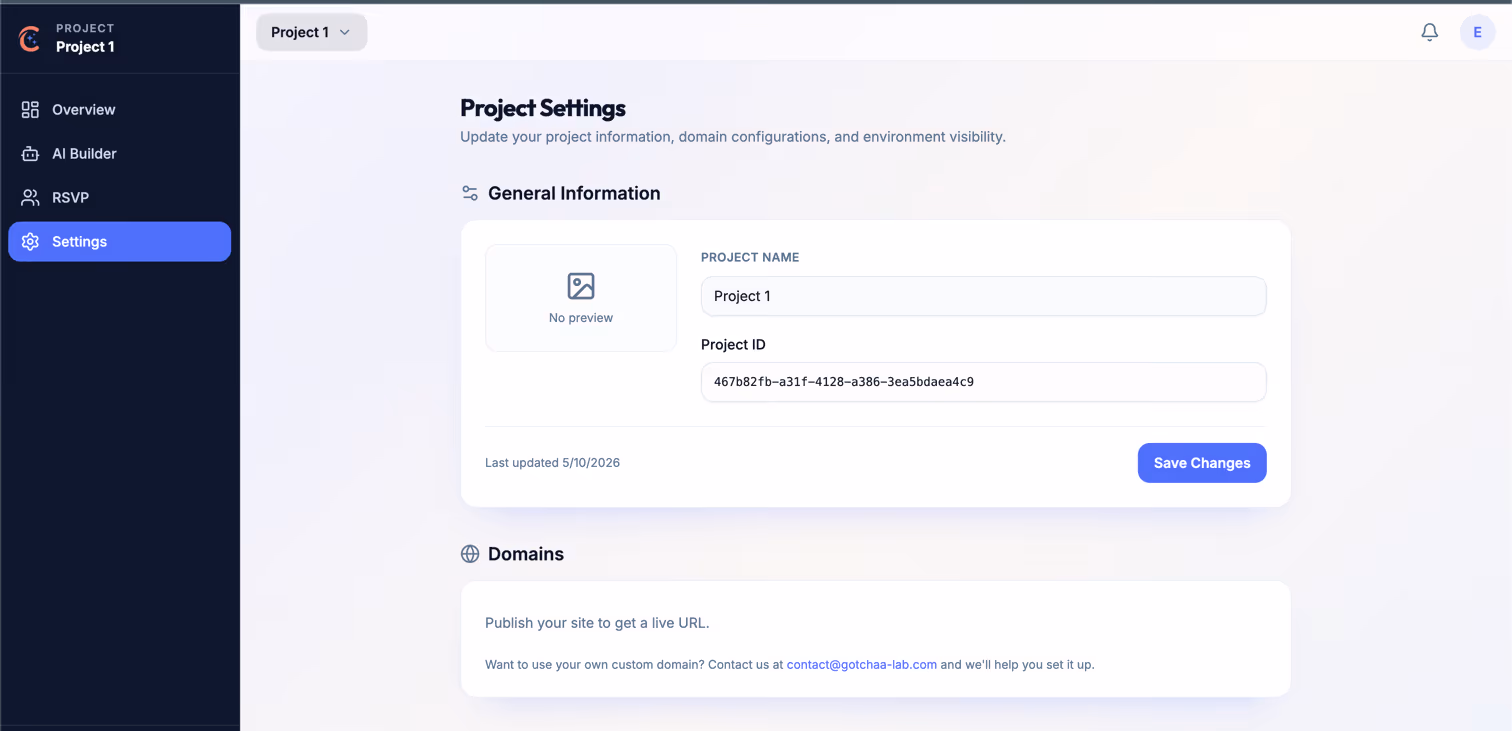 WedInvite: Bilingual invitation page with English and Bahasa Malaysia details