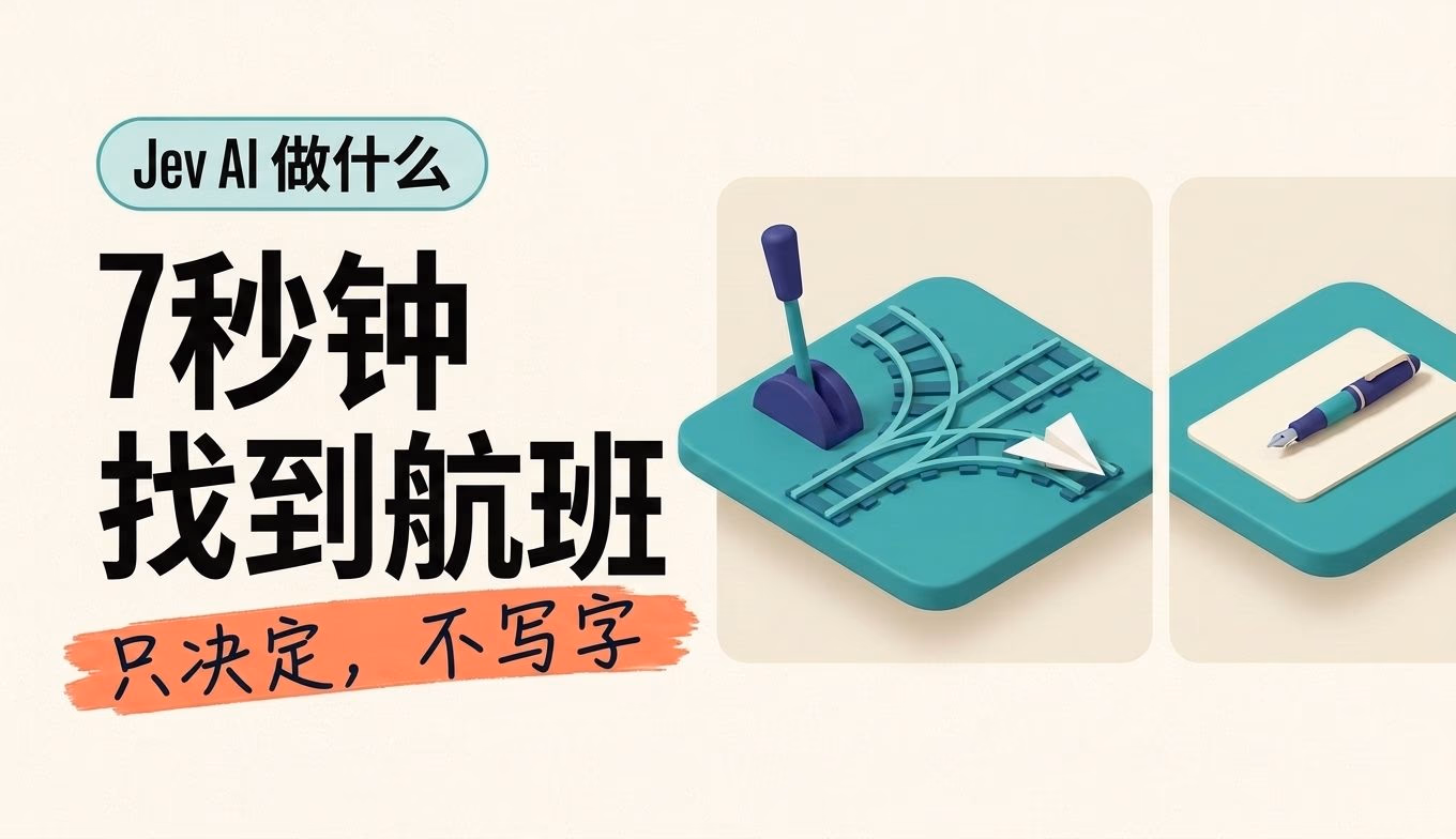 一位开发者说：Jev AI 7 秒找到航班，只花 0.0039 美元